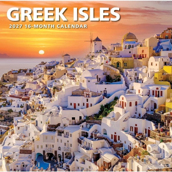 Carousel Calendars, Greek Isles 2027 Wall Calendar