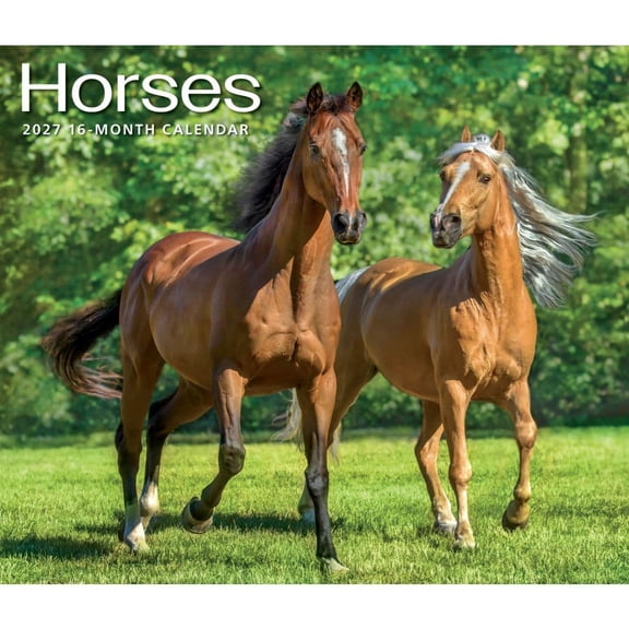 Carousel Calendars, Horses 2027 Deluxe Wall Calendar