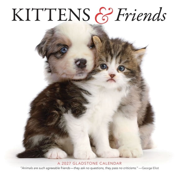 Carousel Calendars, Kittens And Friends 2027 Wall Calendar by Gladstone Media