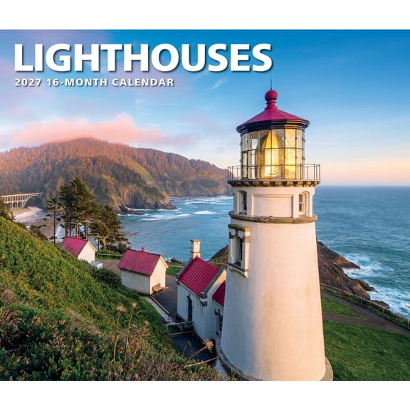 Carousel Calendars, Lighthouses 2027 Deluxe Wall Calendar