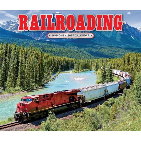 Carousel Calendars, Railroading 2027 Wall Calendar