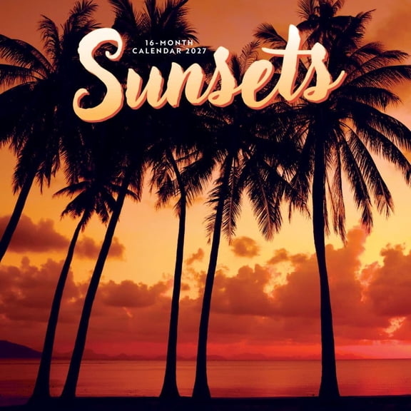 Carousel Calendars, Sunsets 2027 Mini Wall Calendar