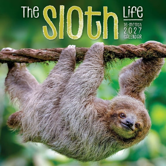 Carousel Calendars, The Sloth Life 2027 Wall Calendar