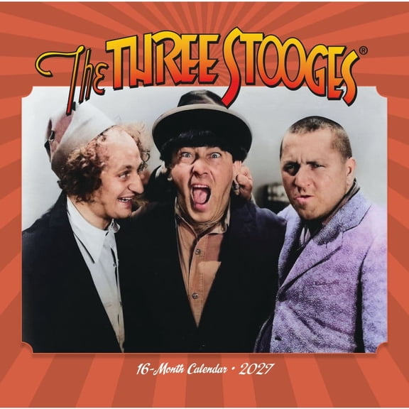 Carousel Calendars, Three Stooges 2027 Wall Calendar