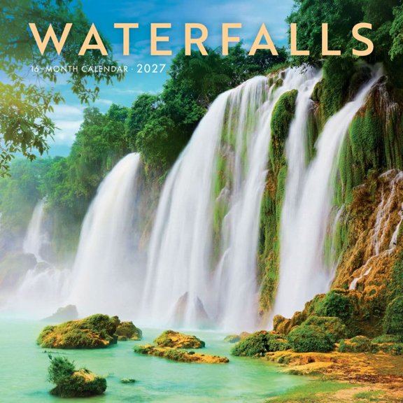 Carousel Calendars, Waterfalls 2027 Mini Wall Calendar