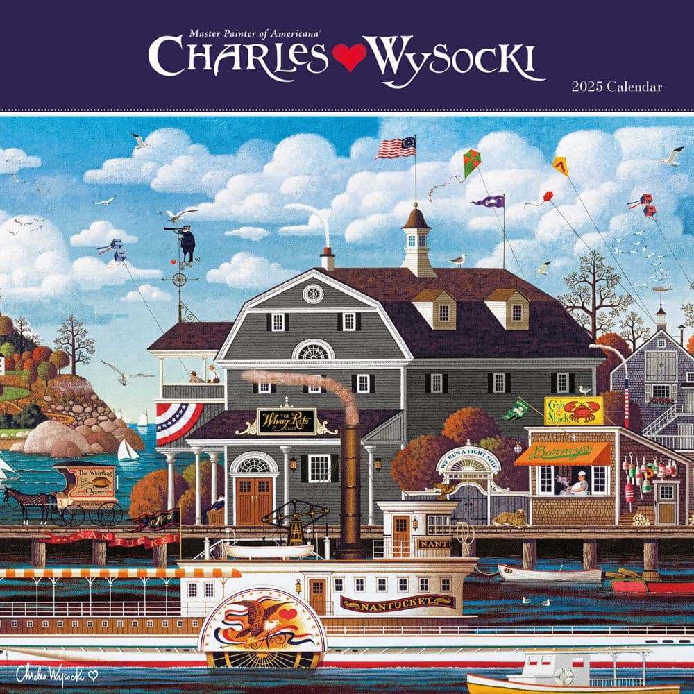 Carousel Calendars, Wysocki Americana 2025 Mini Wall Calendar