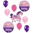 thumbnail image 1 of Carousel Horse Birthday Party Balloons 9 Piece Mylar and Latex Set, 1 of 1
