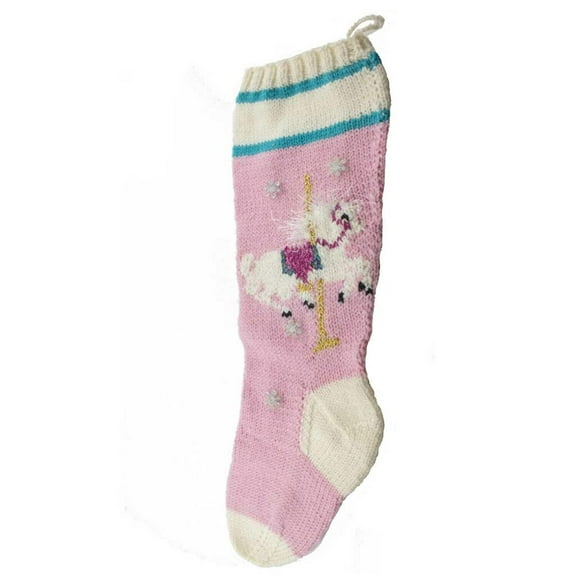 Carousel Horse Christmas Stocking Kit - Pink - # 7032-K