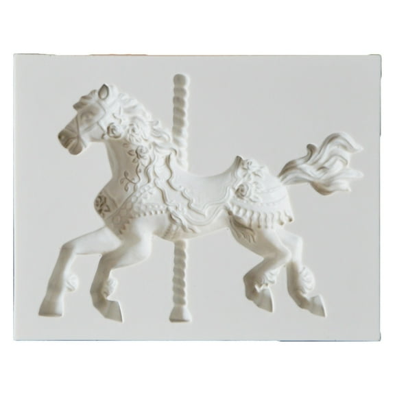 Carousel Horse Silicone Fondant Cake Cupcake Chocolate Decor Mold