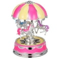 thumbnail image 1 of BESTONZON Luxury Carousel Music Box Smooth Lines Unique Dome Gift for Her, 1 of 7