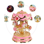 Whirligig Music Box in Pink Plastic Perfect for All Occasions