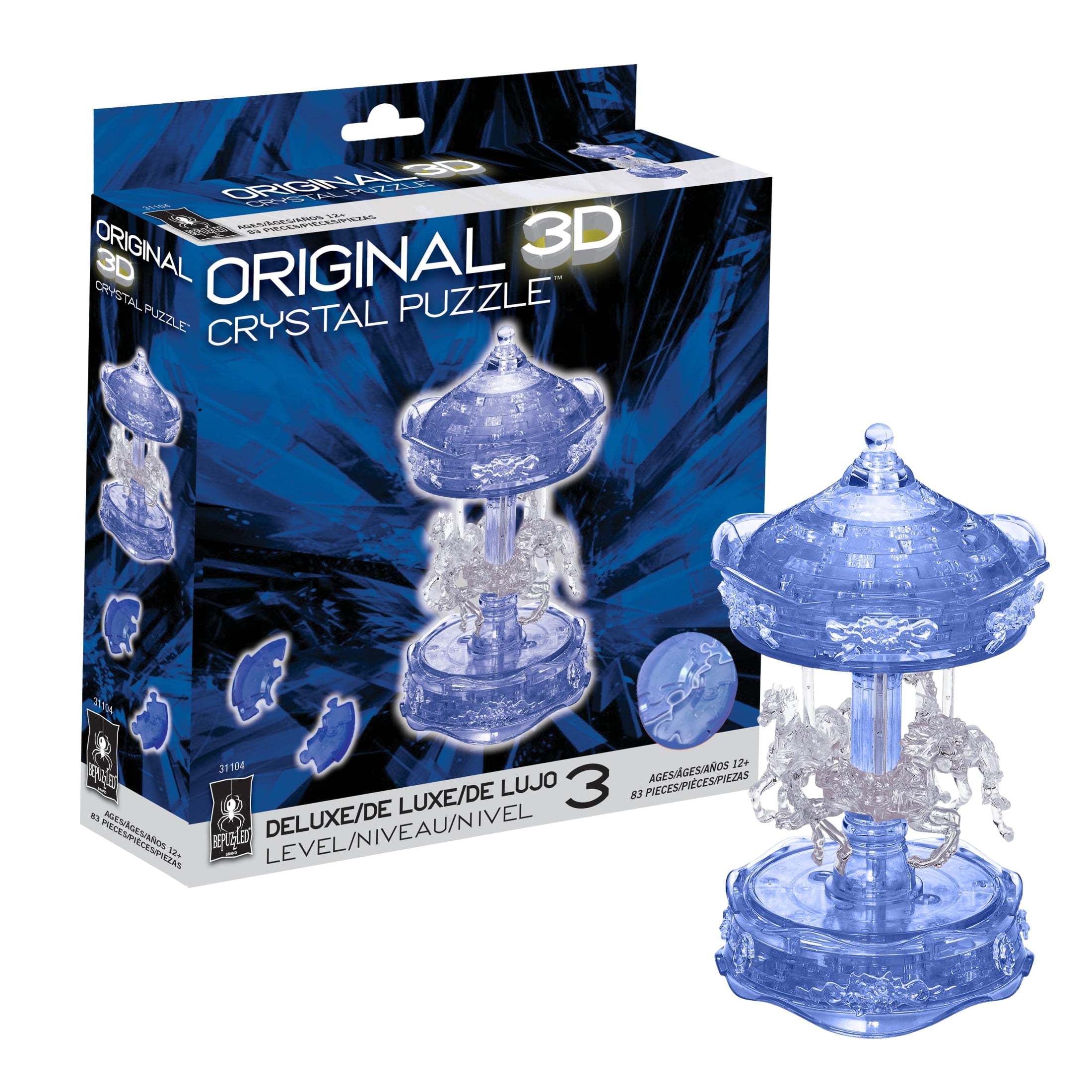 Carousel Original 3D Crystal Puzzle from BePuzzled, Ages 12 and Up