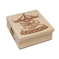 thumbnail image 1 of Carousel at a Carnival Fair Amusement Park Merry-Go-Round Square Rubber Stamp Stamping Scrapbooking Crafting - Medium 1.75in, 1 of 7