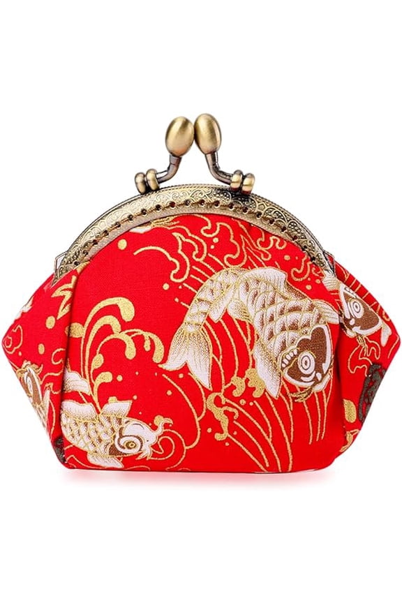 Carp Coin Purse Change Purse Bulk Women Lucky Small Wallet Vintage Clutch Pouch Bag for Women