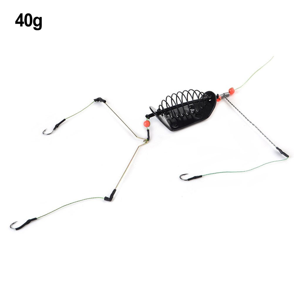 Carp Fishing Bait Cage Line Group Feeder Hook Sinking Fishing Lure Cage