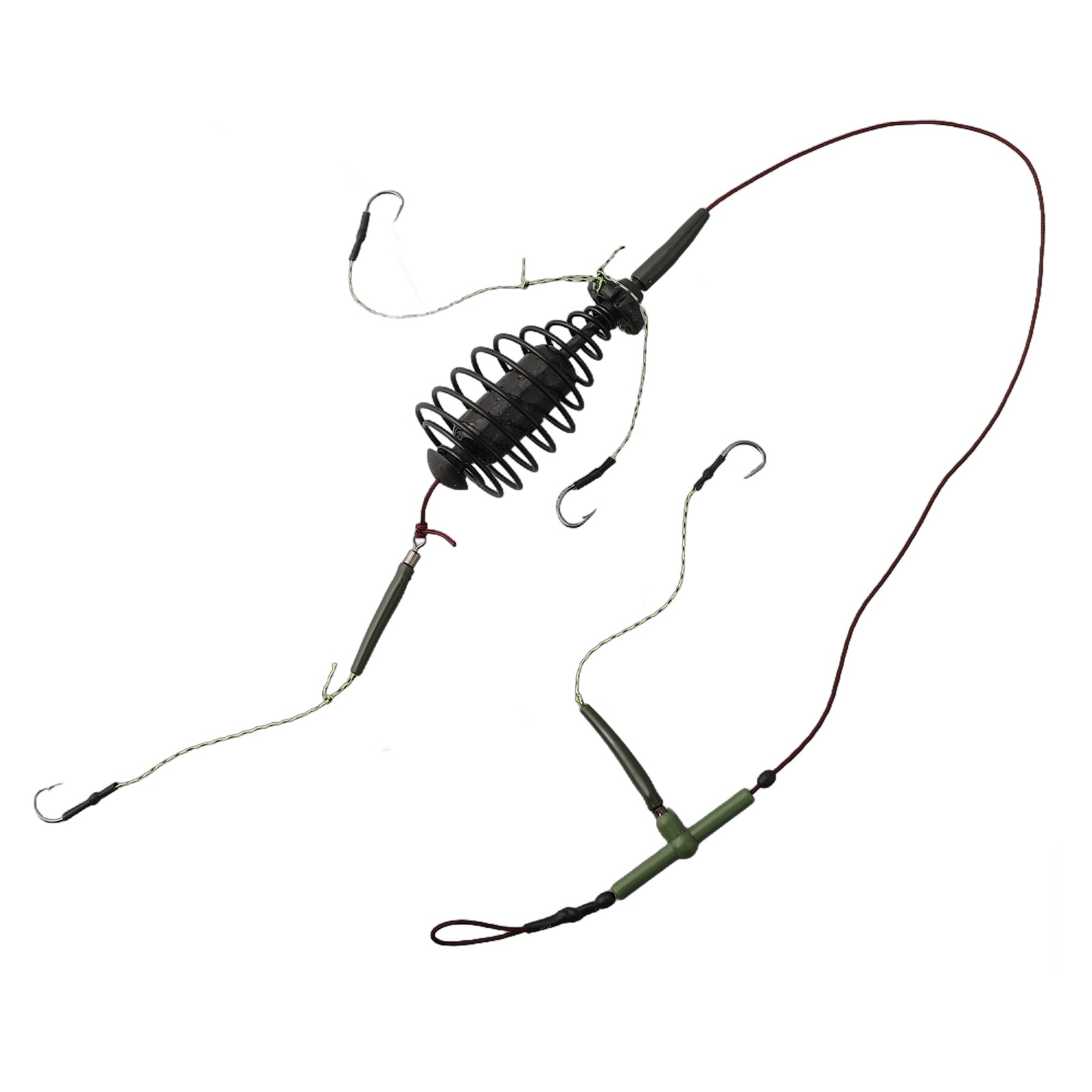 Carp Fishing Bait Cage Line Group Feeder Sinker String Hook Fishing