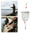 thumbnail image 1 of Carp Fishing Bait Trap Cage, Stainless Steel Feeder Basket Holder, Coarse Lure Trap, Catfish Carp Fishing Accessories, Carp Bait Cage, Fishing Feeder Basket, 1 of 6