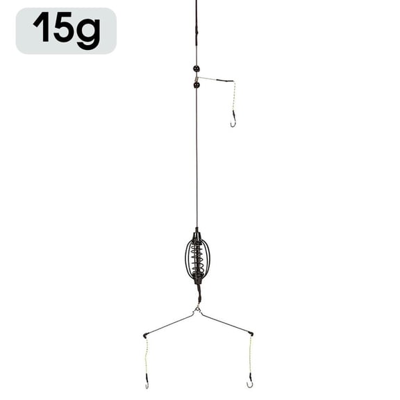 Carp Fishing Feeder Baits Cage, Inline Methods Tackle Hook Baits Set Rigs