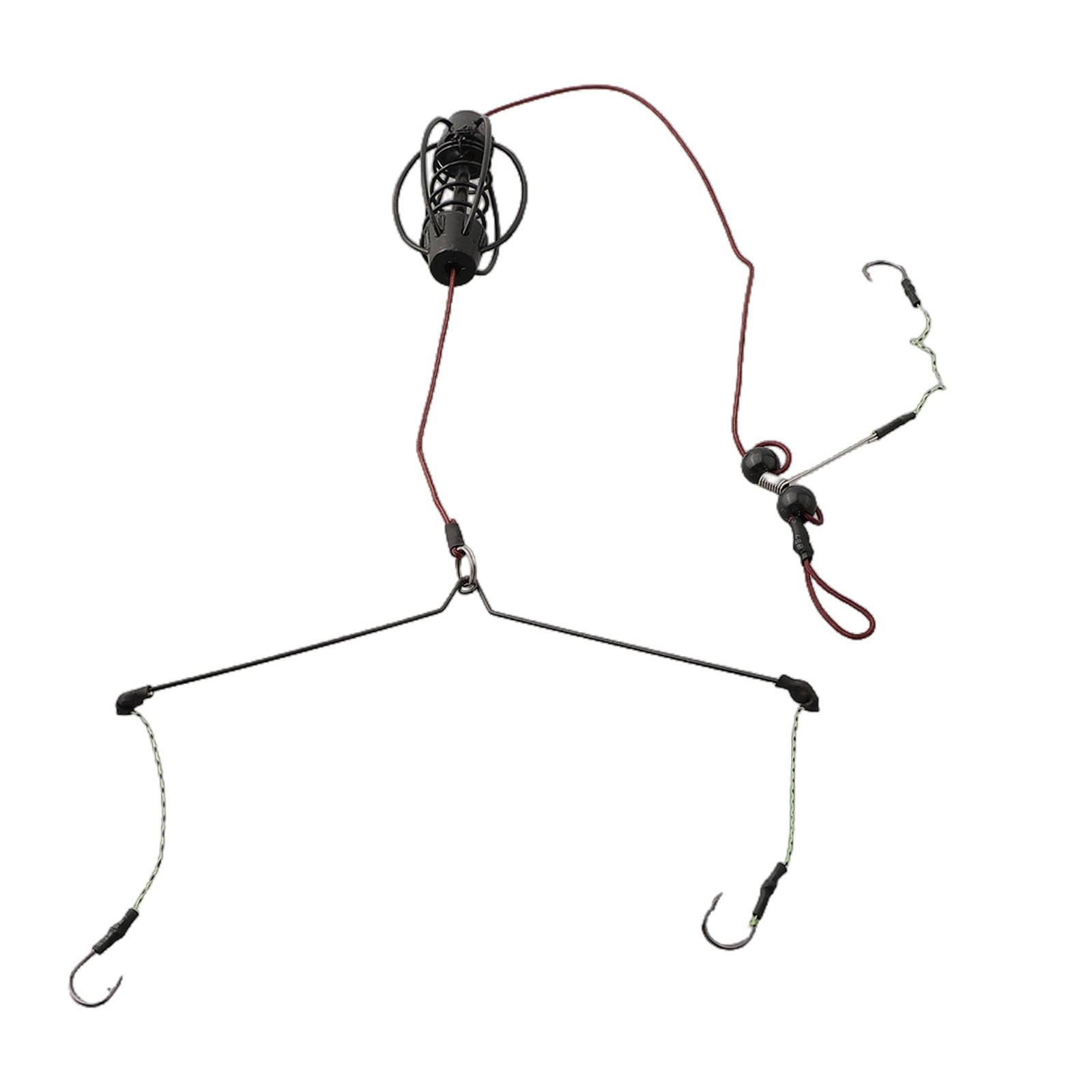 Carp Fishing Feeder Fishing Baits Cages Hook Rig Set Inline Method