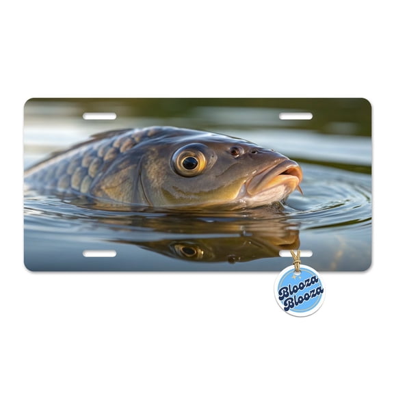 Carp Fishing Freshwater Wildlife Metal Novelty License Plate