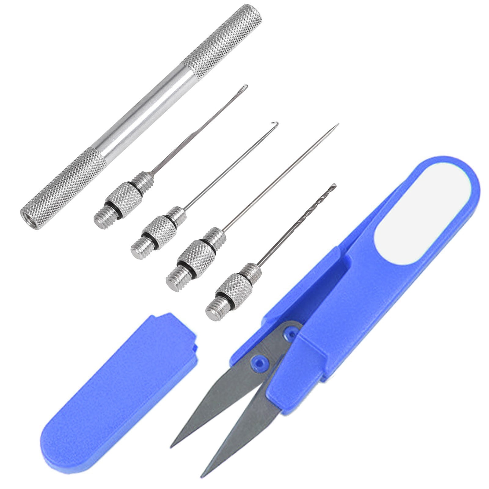 Carp Fishing Rig Bait Needle Tool Set with Scissors and Drill
