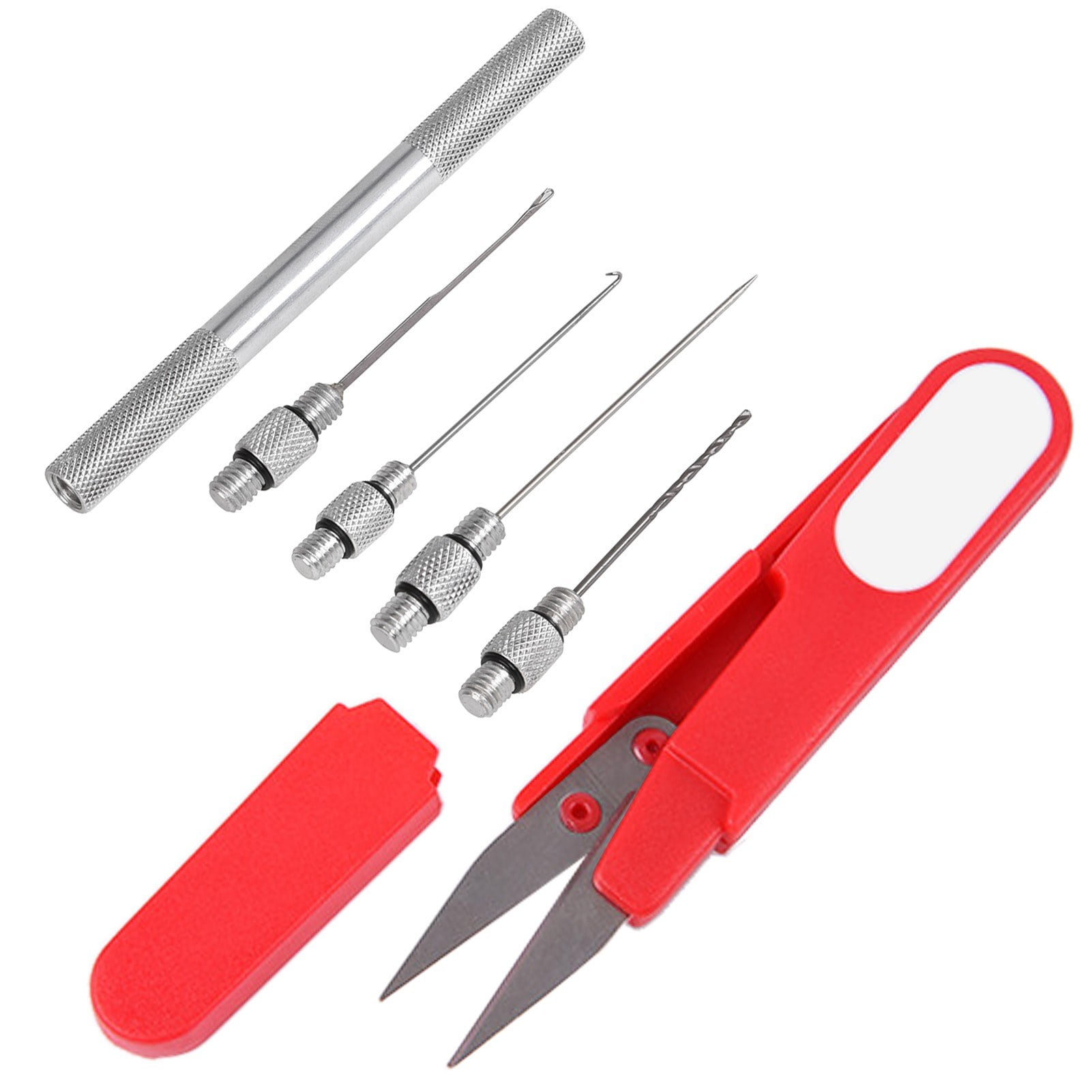 Carp Fishing Rig Bait Needle Tool Set with Scissors and Drill