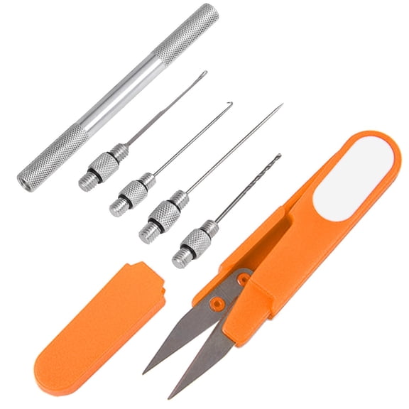 Carp Fishing Rig Bait Needle Tool Set with Scissors and Drill