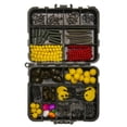 thumbnail image 1 of Carp Fishing Tackle Box Kit 328pcs Fishing Accessories Set with Swivels Hooks Sleeves Rubber Tubing for Rig Making Hair Rig Fishing Equipment C, 1 of 4