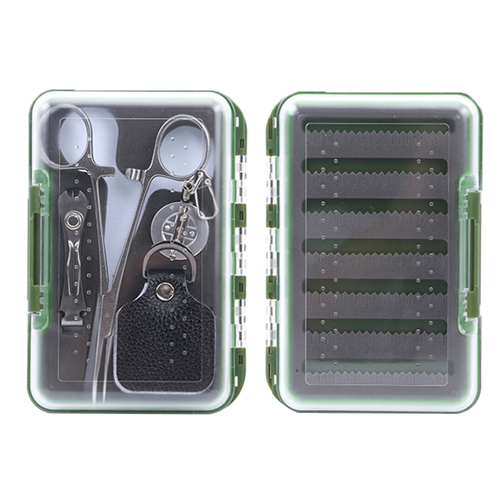 Carp Fishing Tackle Tools in Box, Fishing Accessories Kit Including Forceps & Retractor & Nipper & Fly Fishing Box
