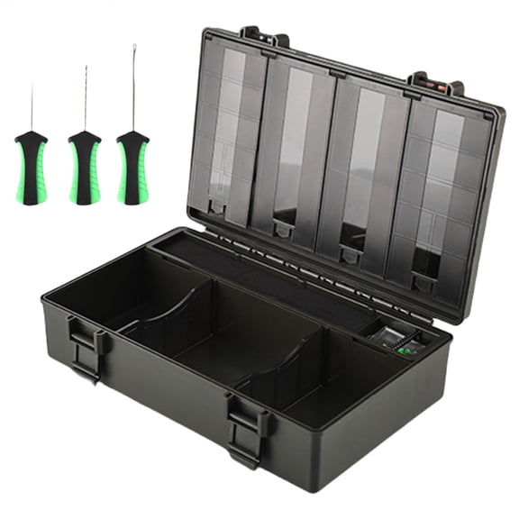 Carp Hook Group Box Hair Rigs Storage Case Fishing Accessories Tool Storage Box Fish Hook Lure Fake Bait Box Fishing Tackle Accessories