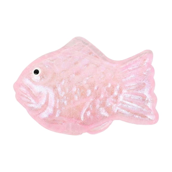 Carp Malt Syrup Squishy Stress Reliever, Slow Rising Fish Decompression Fidget, Soft Koi Squeeze for Anxiety Relief,Pink