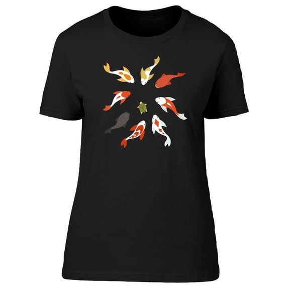 Carp Pond Koi Fish T-Shirt Women -Image by Shutterstock, Female Medium