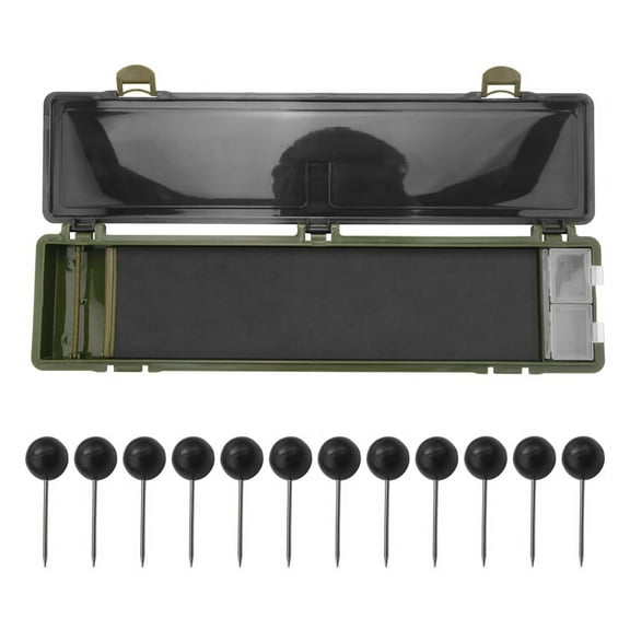 Carp Rig Box with Fish Hook, Fishing Storage Box, Board Pins Container for