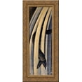 thumbnail image 1 of Carp leaping up a cascade 24x12 Gold Ornate Wood Framed Canvas Art by Katsushika Hokusai, 1 of 2