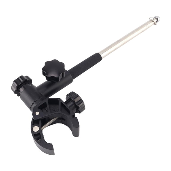 CarpNettore 1.2M Extendable Pole Boat Flagpole Holder Set 360 degree Rotatable Accessories Sturdy C Clamp