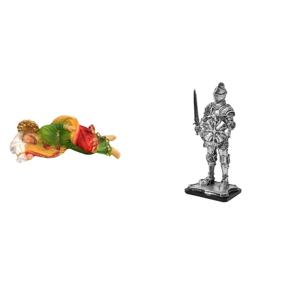 CarpNettore 1 Joseph Statue Resin Sleeping Figurine Decorative Religious Art Desktop Sculpture Collectible Knight Ornament Suitable for Home Office Garden Gift Gi