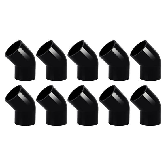 CarpNettore 10 Pieces PVC Pipe Fittings Connector 45 Degree Elbow Connection Corner Fittings 40mm