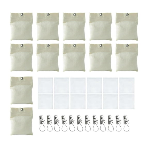 CarpNettore 12 Pieces Outdoor Curtain Weights, Curtain Weighted Bags Professional Heavy Duty Beige