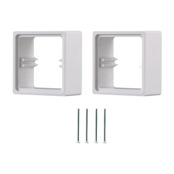 CarpNettore 2 Pack Socket Spacers for Cable Box Installation Wall Plate Accessories for Home white