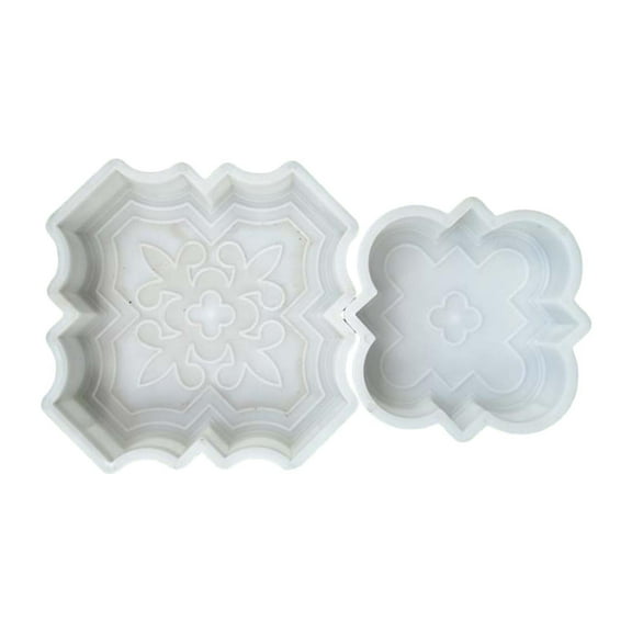 CarpNettore 2 Pieces Decorative Flower Brick Model Reusable Lightweight Multifunctional Road