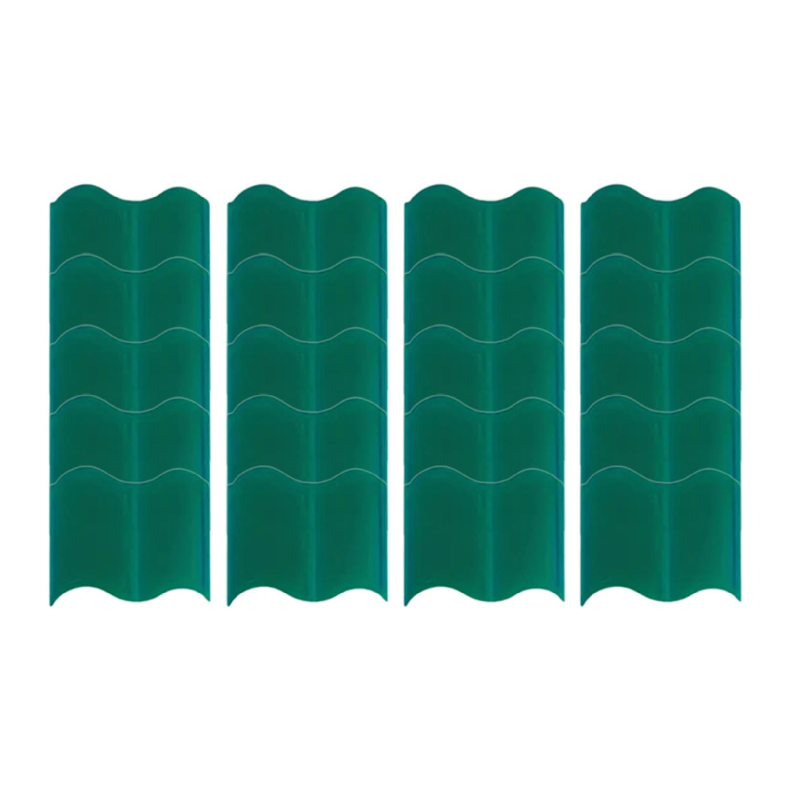 CarpNettore 20 Pieces Garden Edging Border DIY Landscaping Edging ...