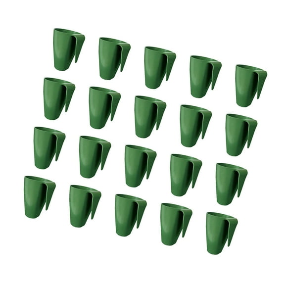 CarpNettore 20Pcs Strawberry Nursery Pots Cup Side Hanging Multifunctional for Transplanting Size S