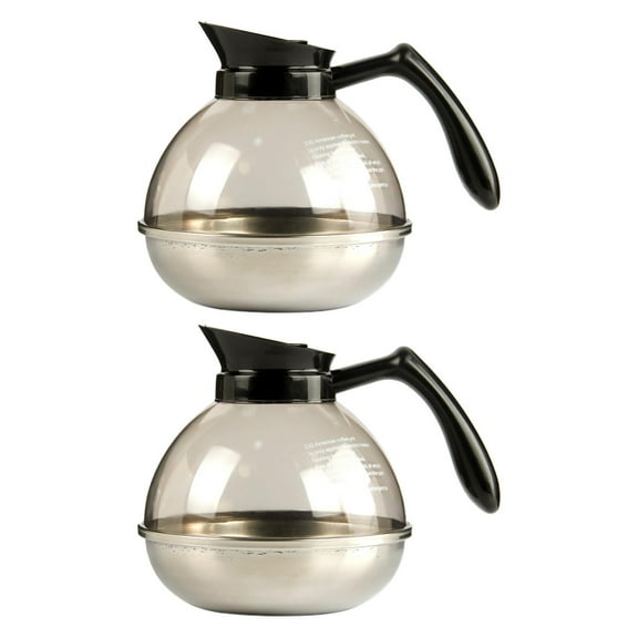 CarpNettore 2x 1.8L Coffee Decanter -Replacement Carafe- Heat Resistant Coffee Kettle Tea