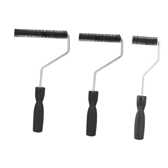 CarpNettore 3 Pieces Fiberglass Roller Tools Portable Multipurpose Non Slip Fiberglass Resin