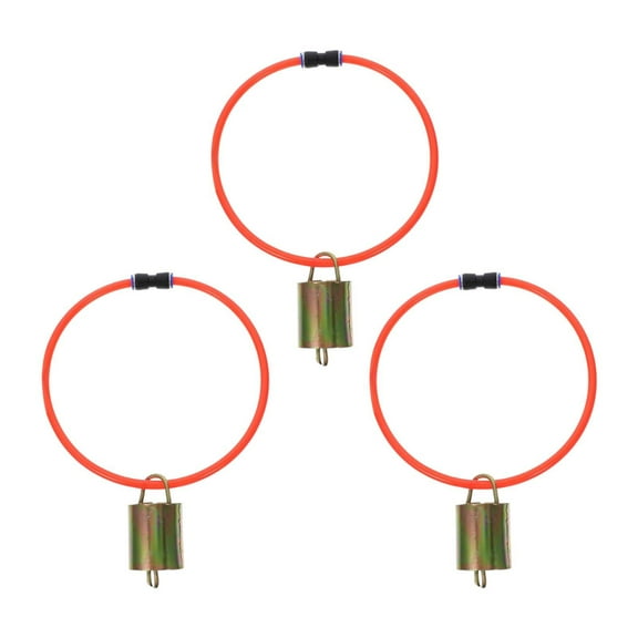 CarpNettore 3 Pieces Goats Collars with Bell,Pasture Animal Collars Heavy Duty Livestock for S