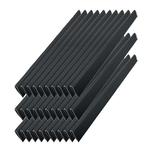 CarpNettore 30 Pieces Privacy Screen Mounting Clips PVC Privacy Screen Strips for Double Rod