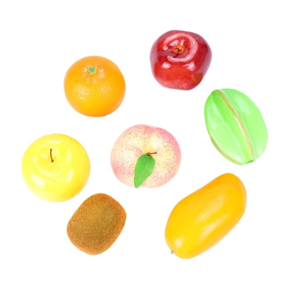 CarpNettore 7 Pieces Artificial Fruits Decorations Props for Kitchen Countertop Weddings
