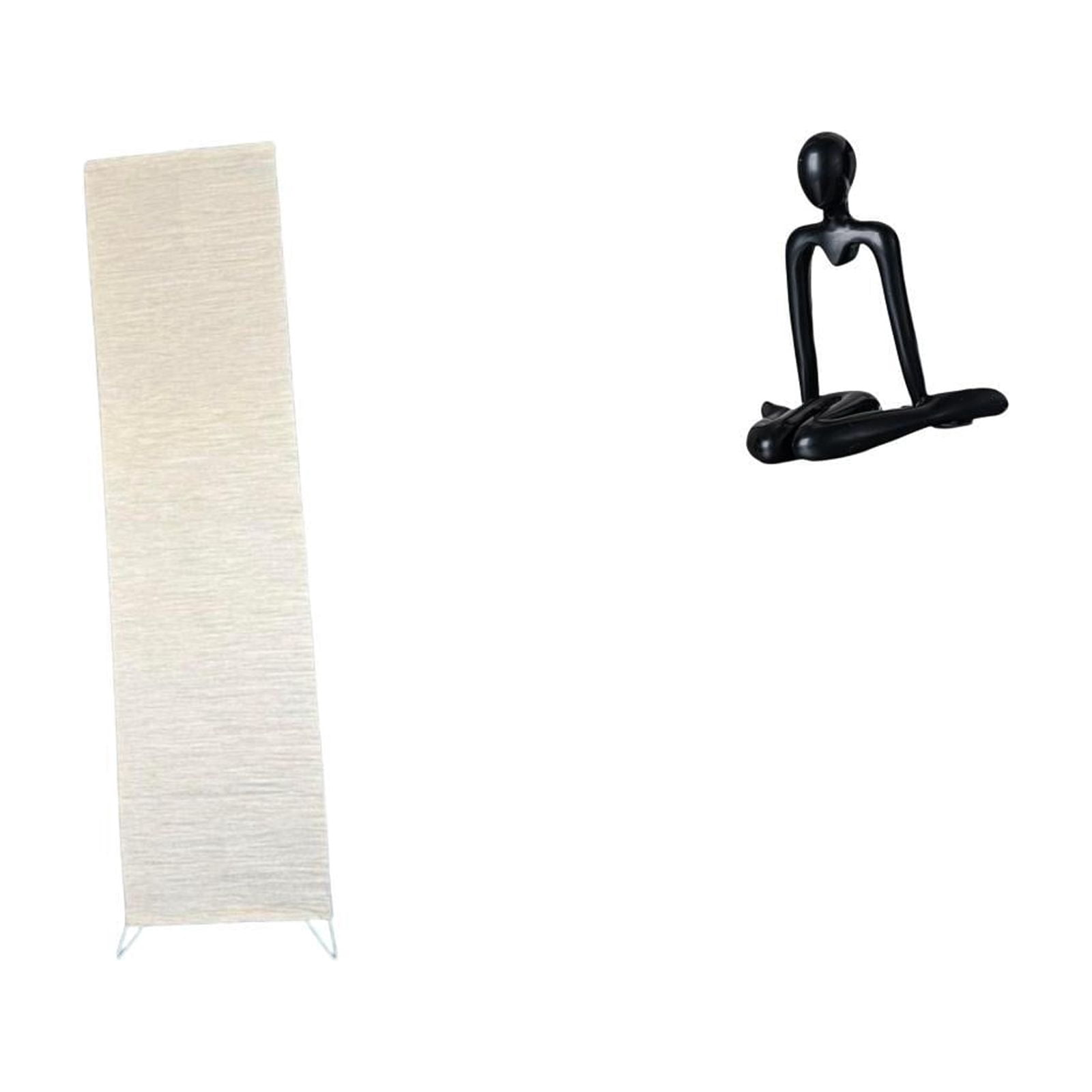 CarpNettore Abstract Floor Lamp Shade Sculpture Decorative Living Room Ornament Standing Light Cover Figurine for Bedroom Bookshelf Cabinet