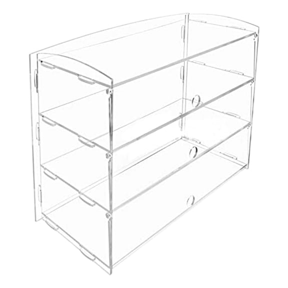 CarpNettore Acrylic Display Shelf Cupcake Stand Shelf Decorating Storage Rack Stable Perfume 3 Tiers