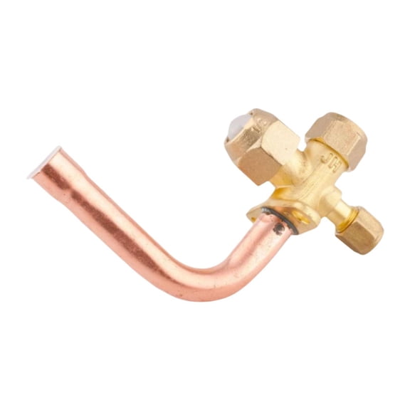 CarpNettore Air Conditioner Stop Valve Easy to Install Brass Spare Part Sturdy Maintenance 9.52mm